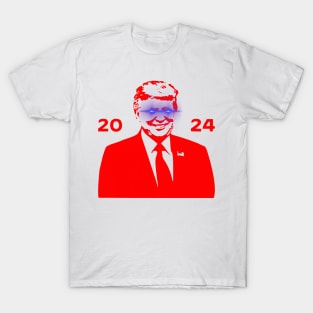 DARK TRUMP 2024 Dark Brandon Remix USA President (Red) T-Shirt